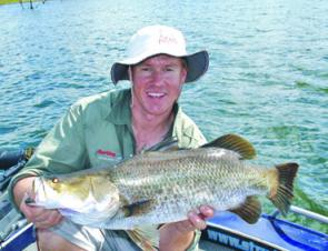 Casting lures around prominent weed growth is sure to lure quality barra